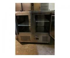 meuble refrigere inox