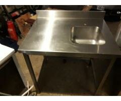 plonge inox table